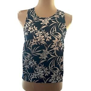 NWT- Madewell Floral Crisscross Back Top